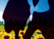 視野全体が黒っぽく見える（出血したところ）