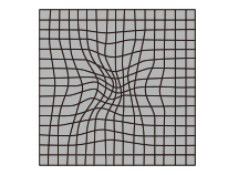線がぼやけて薄暗く見える
